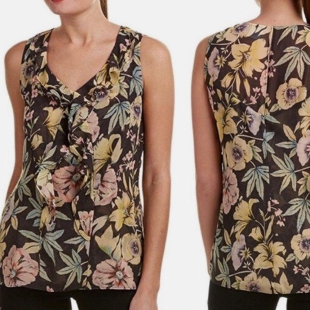 Size XL CAbi Osaka Nights Sleeveless Blouse ***EUC***